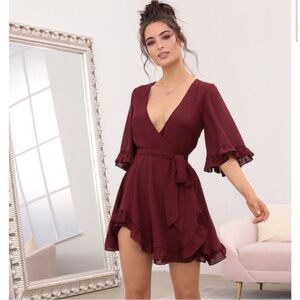 Lucy in the sky Brittany ruffle dress M